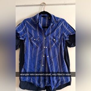 Wrangler Small Short Sleeve Button Down Shirt